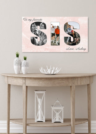 Sister Photo Collage Canvas