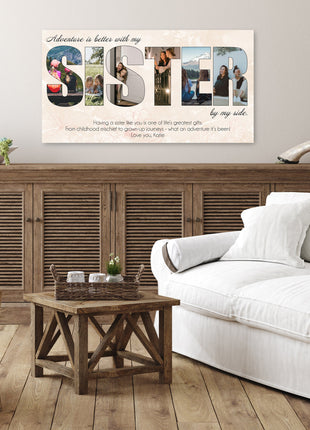Sister Photo Collage Canvas