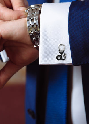 Medical Stethoscope Cufflinks