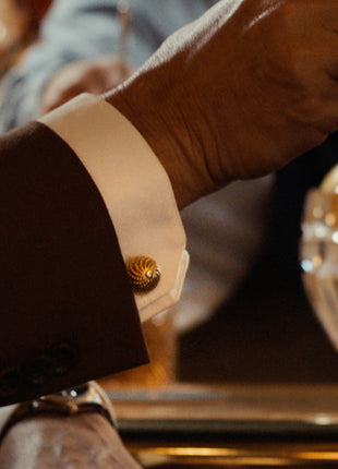 VDP 3D Colony Gold Stainless Cufflinks
