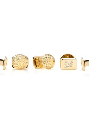 VDP 3D Colony Gold Stainless Stud Set