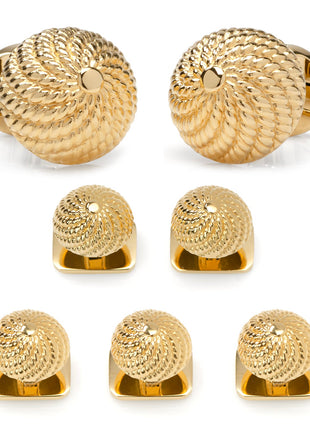 VDP 3D Colony Gold Stainless Stud Set