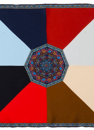 VDP Multi Colored Paisley Pocket Square