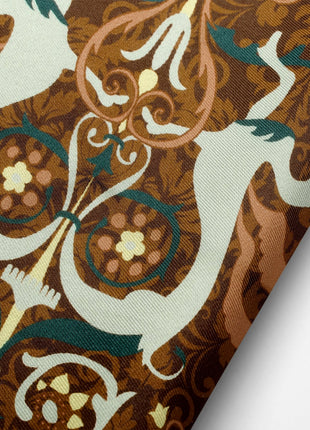 VDP Biltmore Renaissance Revival Brown Pocket Square
