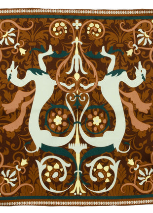 VDP Biltmore Renaissance Revival Brown Pocket Square