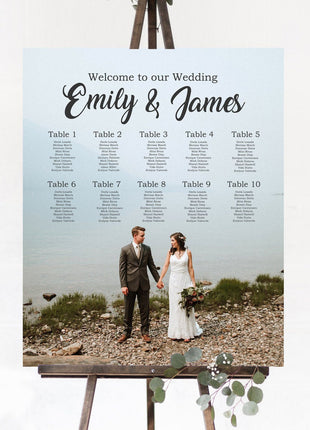 Photo Wedding Seating Chart