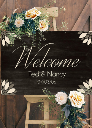 Welcome To Our Wedding Sign