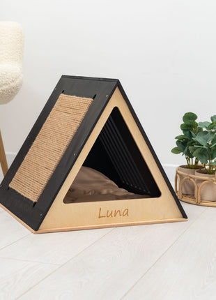 Stylish Wooden Cat Houses - Black