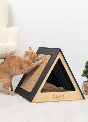 Stylish Wooden Cat Houses - Black