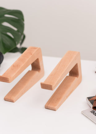 Dual Wooden Laptop Dock – Solid Wood