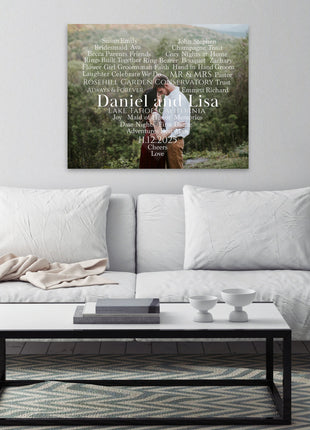 Custom Word Cloud Heart Photo: Personalized Photo Art