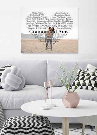 Custom Word Cloud Heart Photo: Personalized Photo Art
