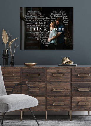 Custom Word Cloud Heart Photo: Personalized Photo Art