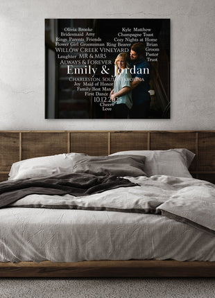 Custom Word Cloud Heart Photo: Personalized Photo Art