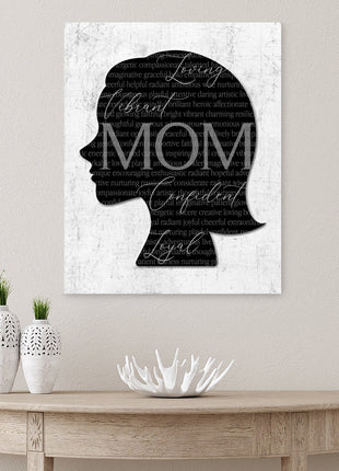 Personalized Word Silhouette: Custom Name, Highlight Words, Word Art Portrait