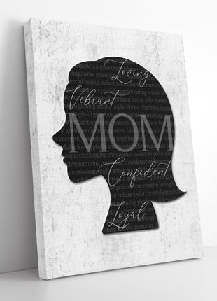Personalized Word Silhouette: Custom Name, Highlight Words, Word Art Portrait
