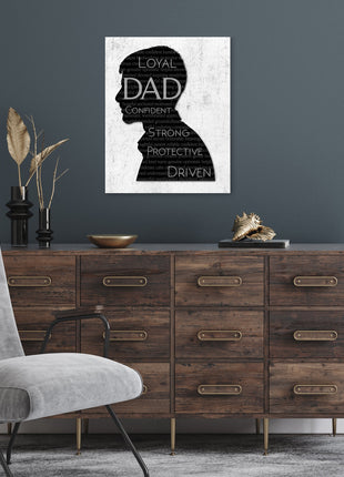 Personalized Word Silhouette: Custom Name, Highlight Words, Word Art Portrait