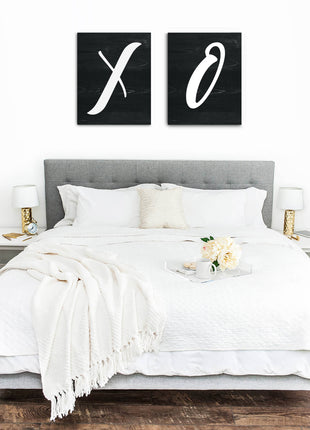 XO Print Set, X and O Wall Art