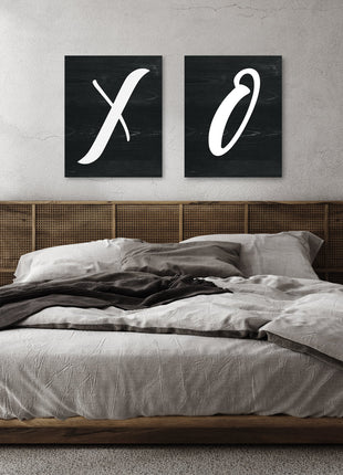 XO Print Set, X and O Wall Art