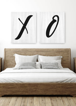 XO Print Set, X and O Wall Art