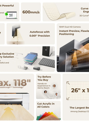 xTool P2S 55W Desktop CO2 Laser Cutter