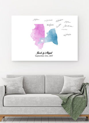 Wedding Guest Book Where We Are From