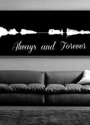Sound Wave Canvas - A Personalized Design Using Your Voice On Canvas