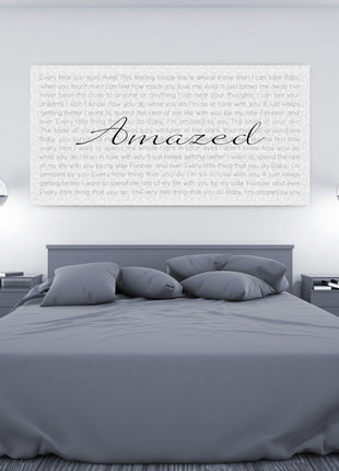 Lyric Canvas Art