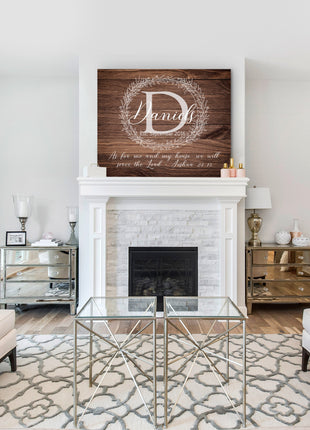 As for Me and My House Sign • Custom Joshua 24:15 Decor