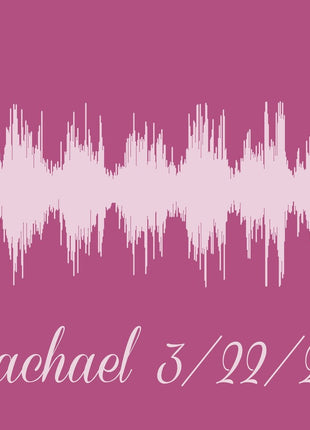 Baby's Heartbeat Soundwave Canvas