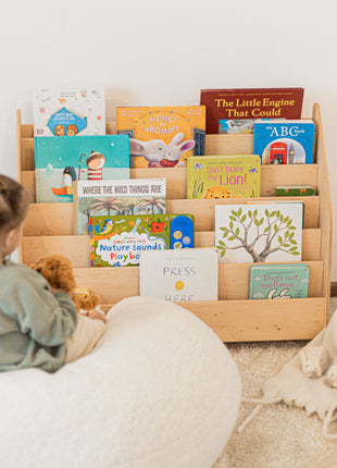 Front facing bookshelf