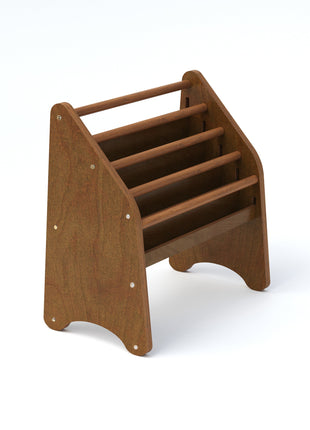 Wooden Montessori Bookshelf Pink