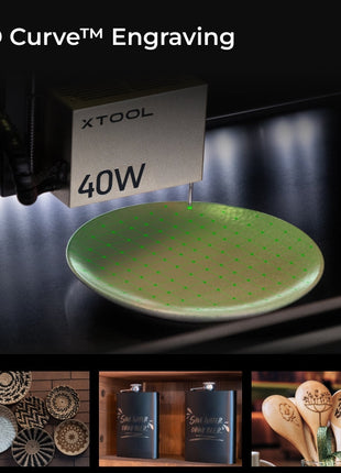 xTool S1 + 1064nm IR Laser Kit: Enclosed Diode Laser Engraver & Cutter