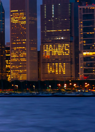 Chicago Skyline Canvas Art - Hockey