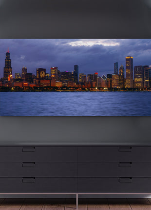 Chicago Skyline Canvas Art - Hockey