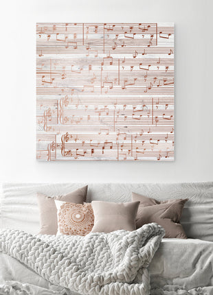Custom Sheet Music Art - Copper Tone