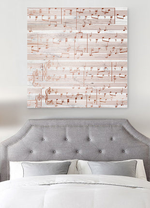 Custom Sheet Music Art - Copper Tone