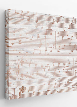 Custom Sheet Music Art - Copper Tone