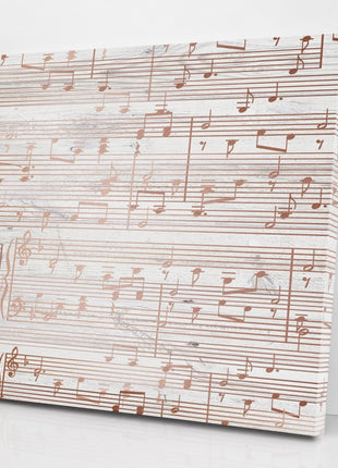 Custom Sheet Music Art - Copper Tone