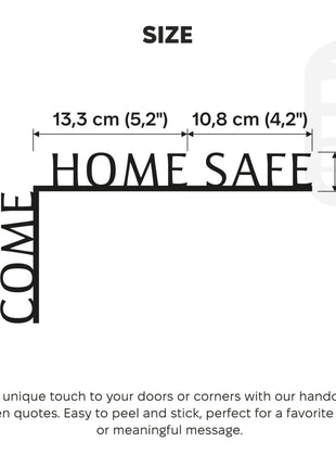 Wooden Corner Quote – Come Home Safe