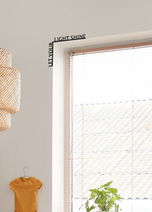 Wooden Corner Quote – Let Your Light Shine