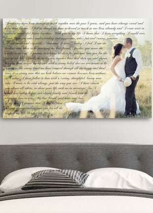Photo Word Art Canvas - A Personalized Word Art Canvas
