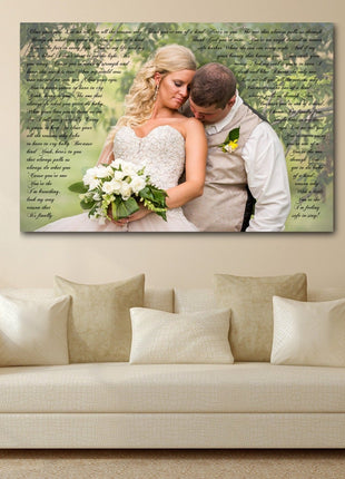 Photo Word Art Canvas - A Personalized Word Art Canvas