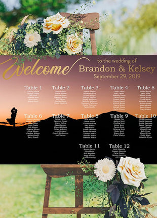 Photo Wedding Seating Chart
