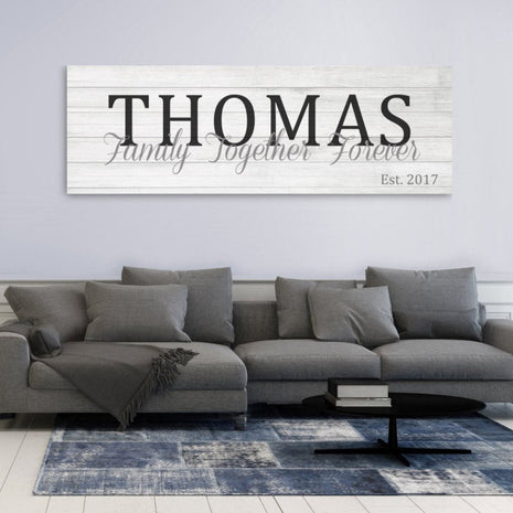 Established Sign Canvas