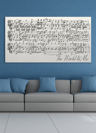 First Dance Lyrics On Canvas - Custom Made With Your Wedding Song