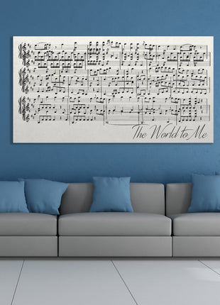 Wedding Song Sheet Music Wall Art