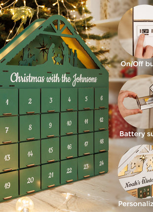 Christmas Advent Calendar - Green