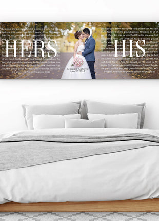 His And Hers Panoramic Canvas