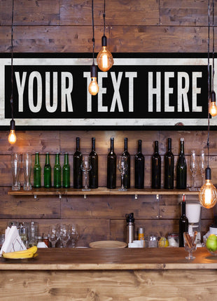 Personalized One Way Wall Hanging | Clean & Distressed Metal Look